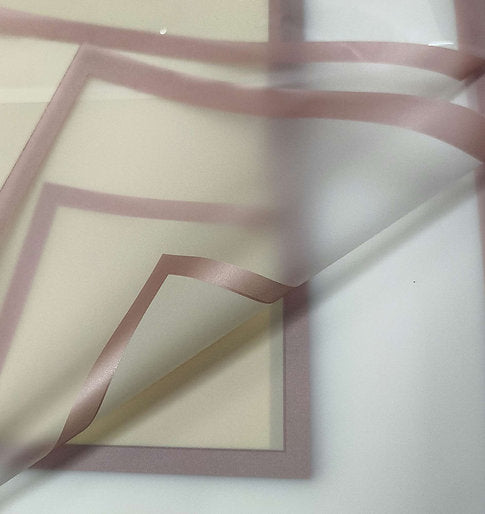 Bouquet wrapping paper (broad - transperent boarder)
