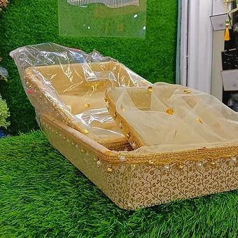 Fancy Rectangle Net Designer Basket