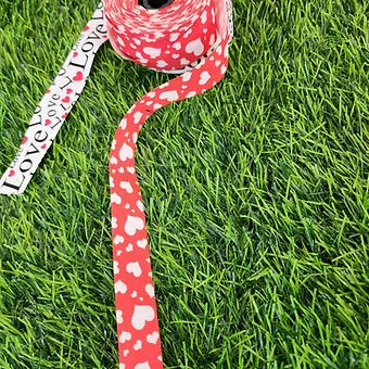 Printed ribbon  - Love you, valentine, annyversary