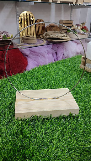 Ring Platter Wooden Base (cake/resin stand)