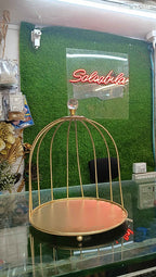 Metal cage Ring Cake Stand