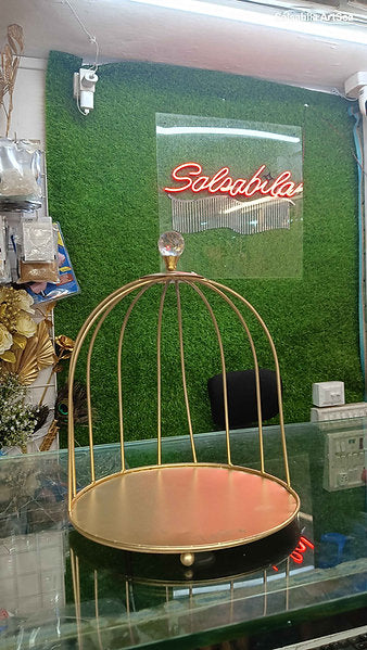 Metal cage Ring Cake Stand