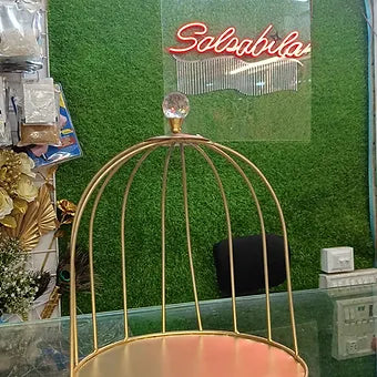 METAL CAGE RING CAKE STAND