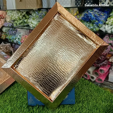 Crocodile Printed Tray For Decoration