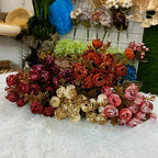 Glitter peonies bunch