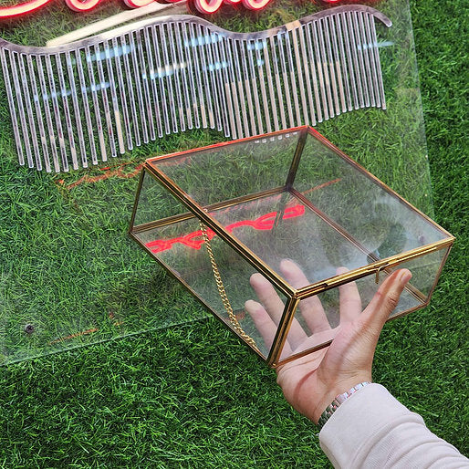 Metal Glass Souvenir Gift Box