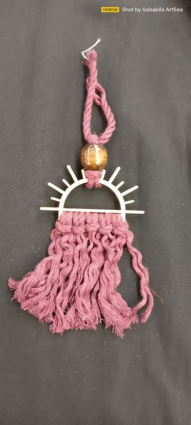 Artisan Macrame Keychain – Chic Tassel Charm