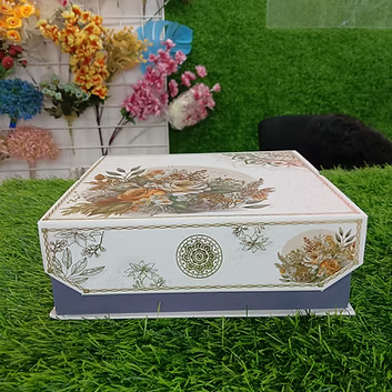 4Pc Jar Wooden Hamper Box with Plastic Jars | Gifting