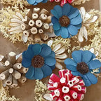 Dry Wooden Sunflower Broach