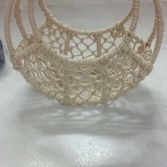 metal jute basket for hamper