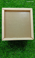 Wooden Acrylic Slider Box 6*6*4