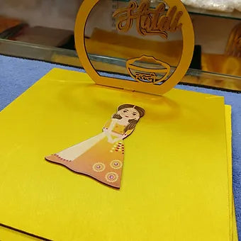 Haldi platter With Sticker