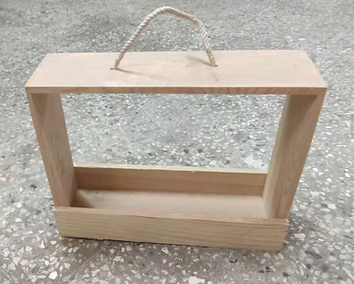 Wooden Jar Basket