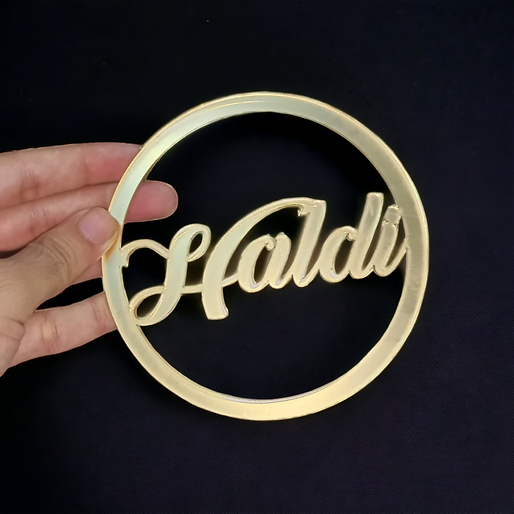 Haldi Acrylic Cutout
