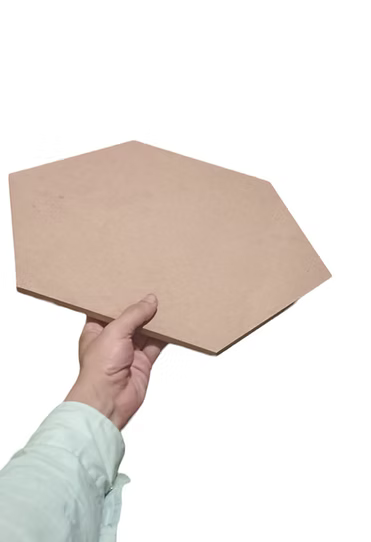 Hexagon solid wooden MDF