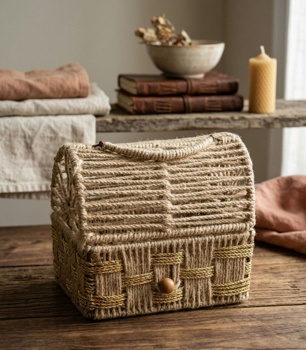 Jute Basket House shape