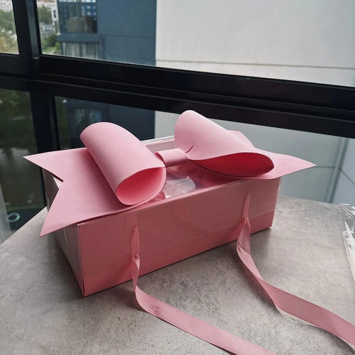 Transparent gift Bow box | for hamper