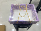 PVC Floral Print Rope Box | Hamper Box(10x8)