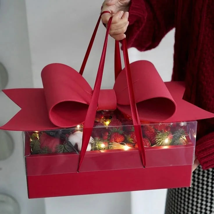 Transparent gift Bow box | for hamper