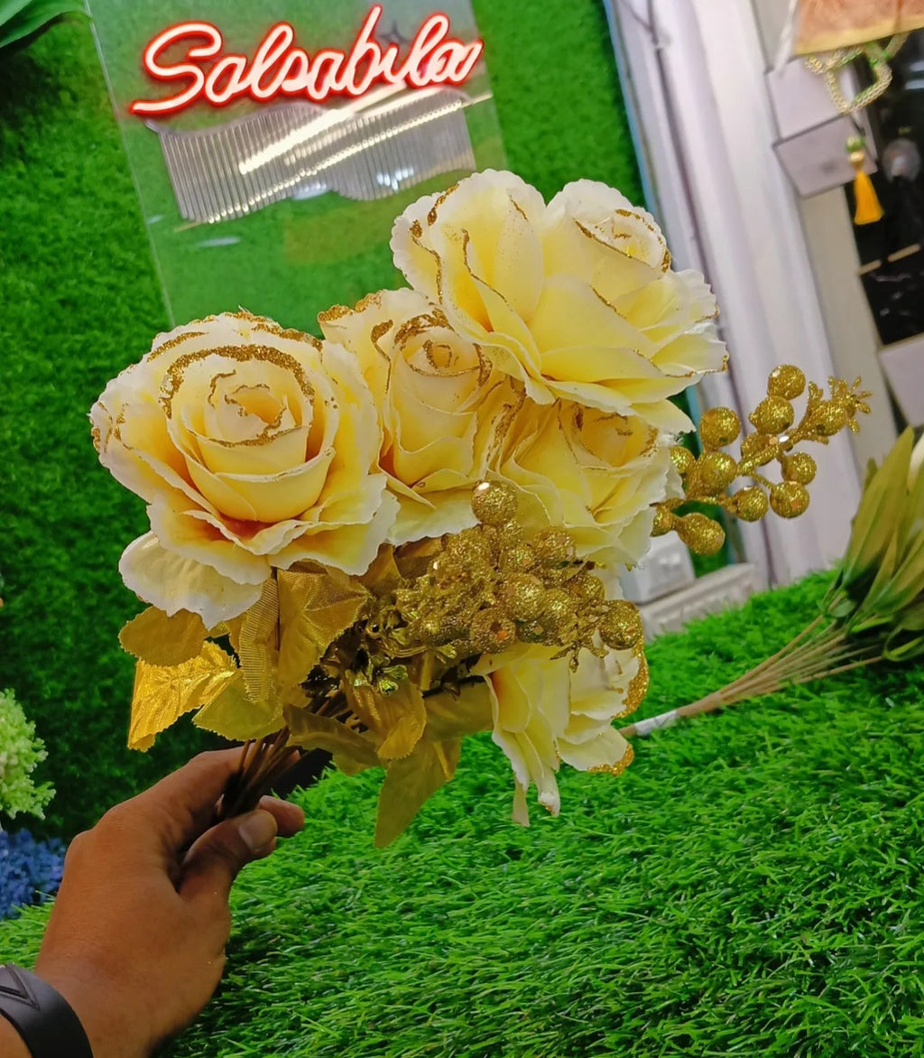Glitter big flower bunch