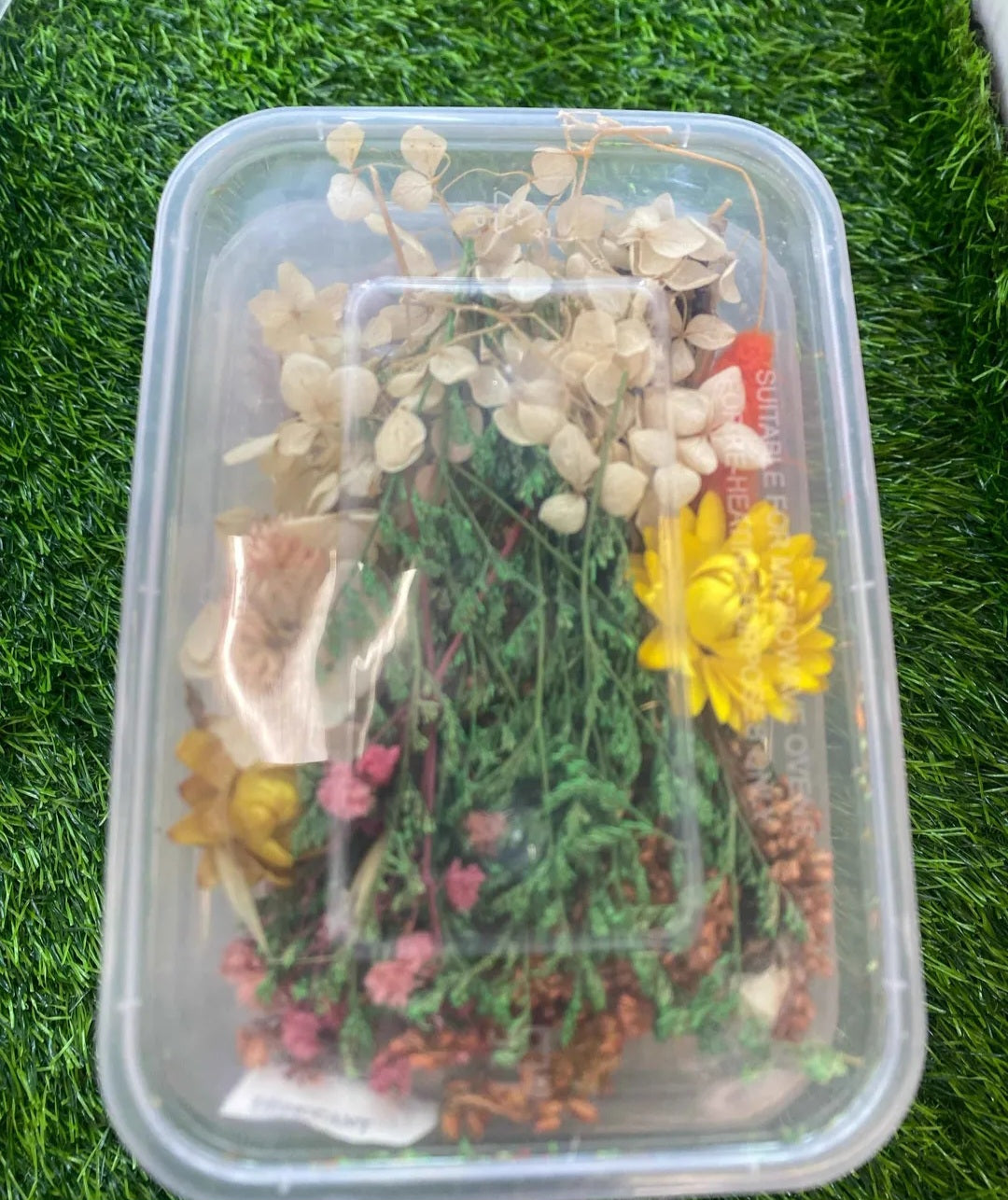RESIN ART DRIED FLOWERS BOX