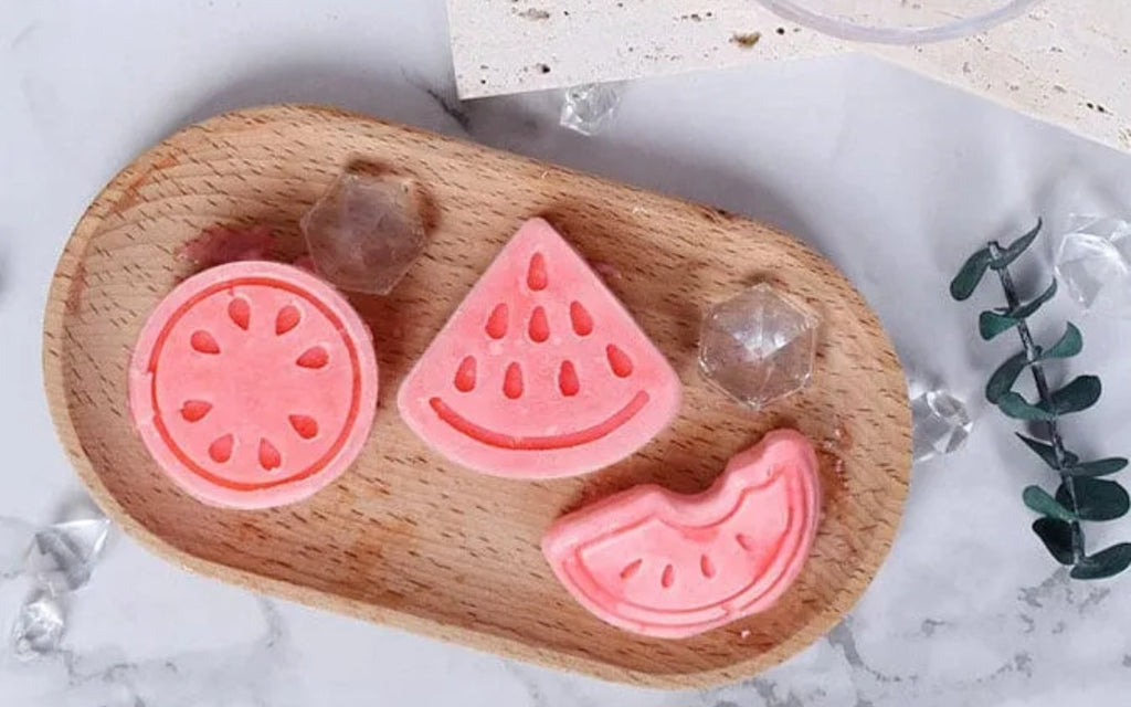 2 Cavity Watermelon Slice Soap & Candle Mould