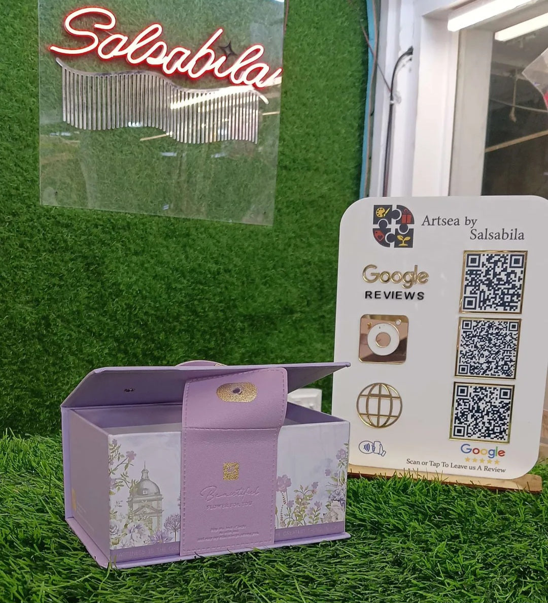 Ready-to-Use Printed Purple Gift Box | Surprise Box