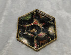 Hexagonal Geode Resin Decorative Tray | Coaster