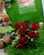Glitter big flower bunch