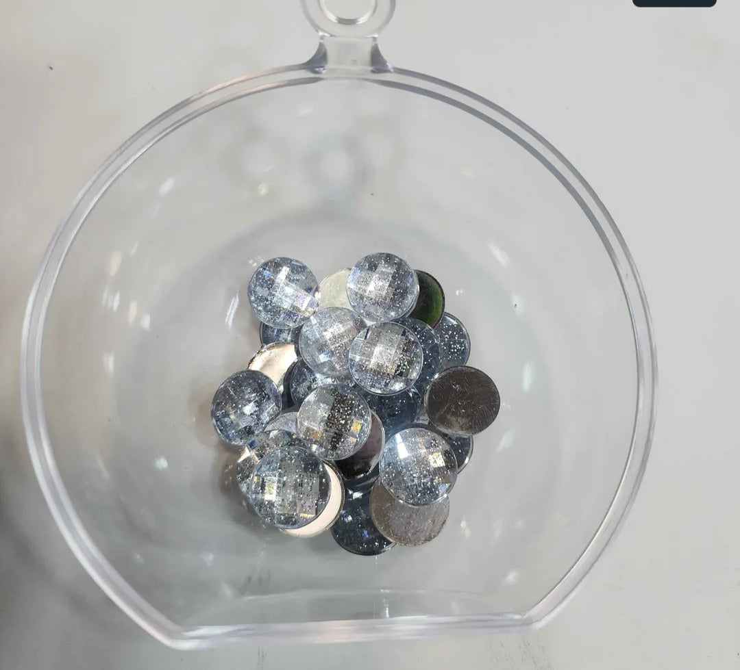 STONE DIAMOND ROUND GLITTER SMALL