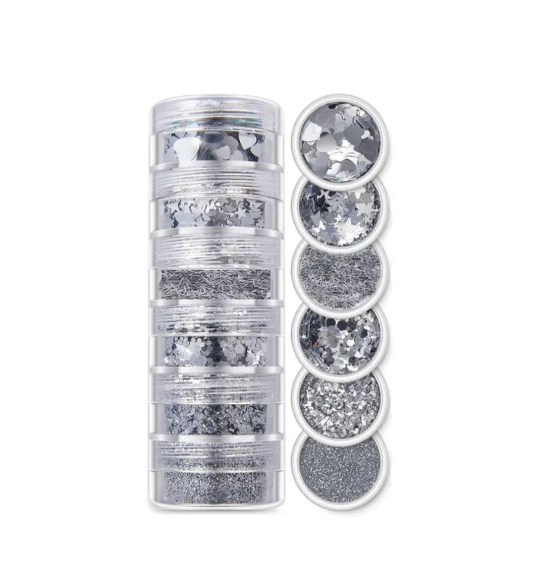 6 In 1 Glitter & Chunks Holo Collection