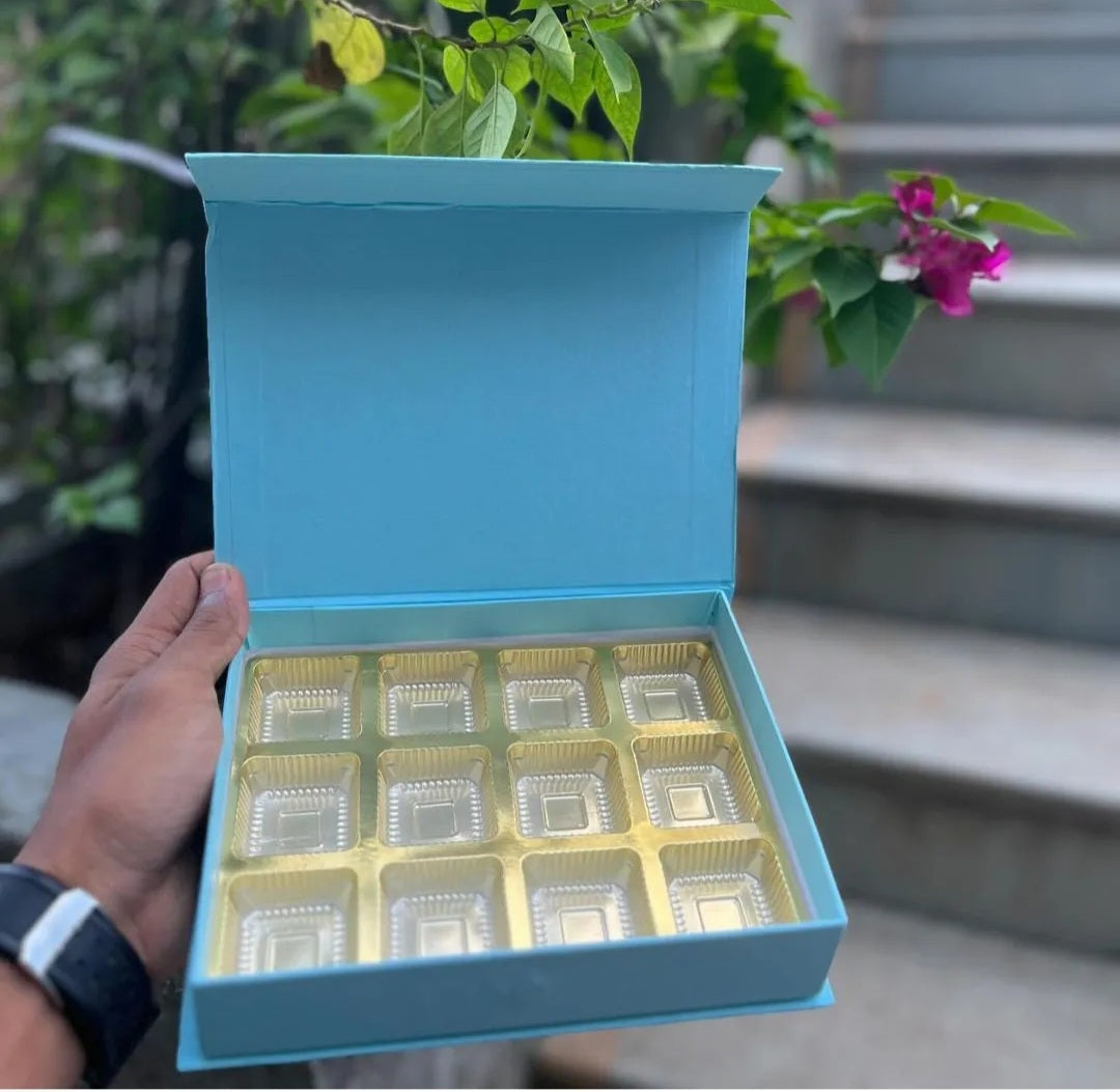 9 Cavity Premium Chocolate and Gourmet Treat Box | 7 * 9 inches