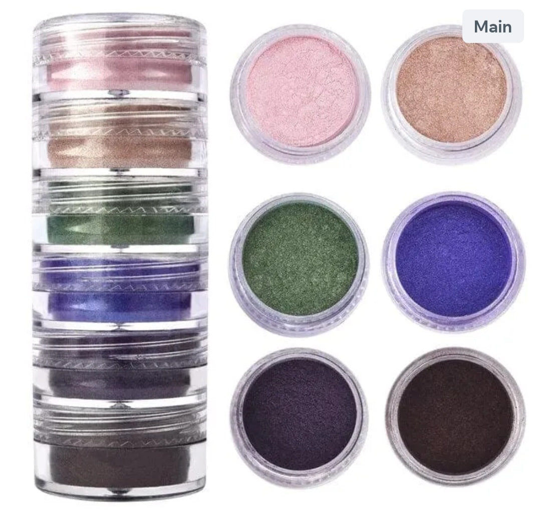 6 Shade mica powder (J)