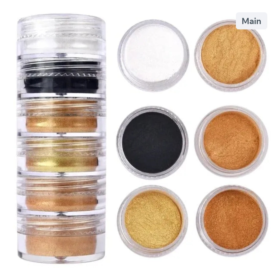 6 Shade Pearl Mica Powder (F)