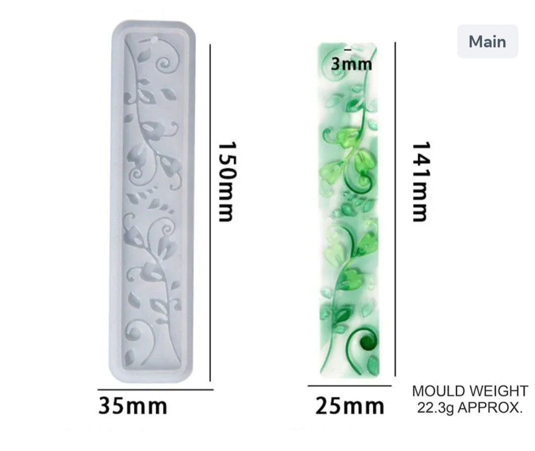 Floral Stem Bookmark Mould