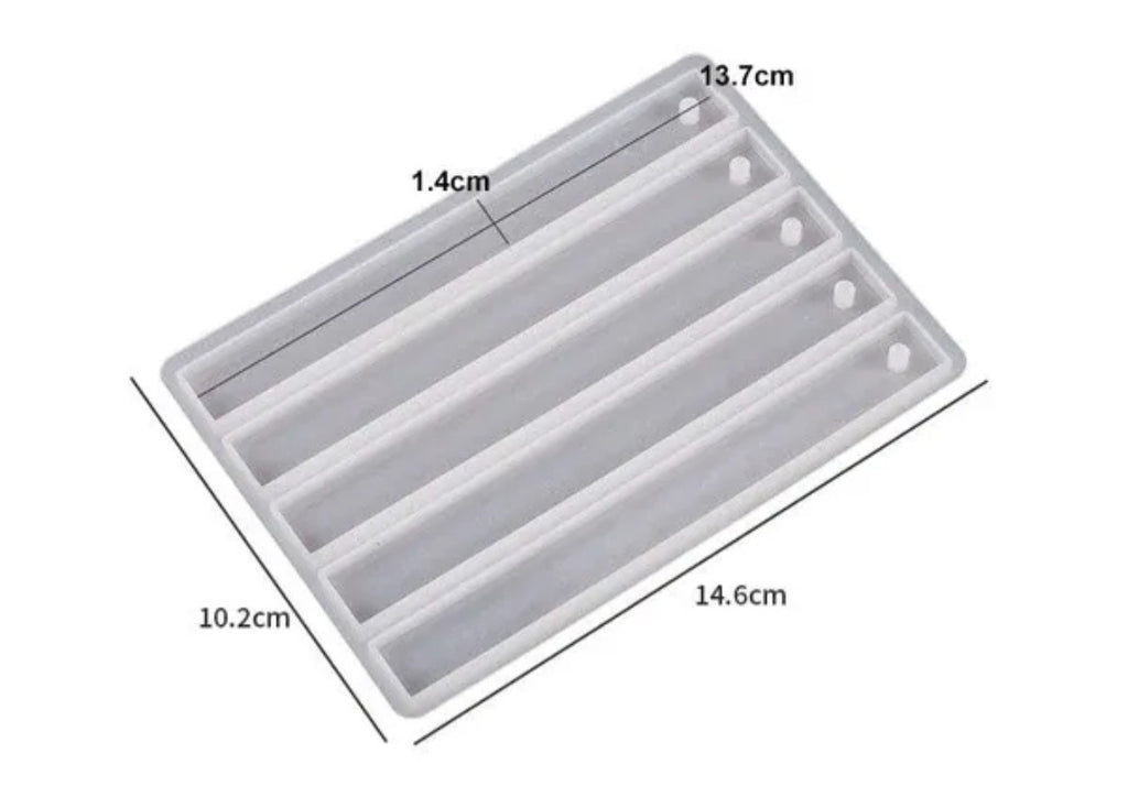 5 Cavity Bookmark Mould