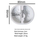 2 Cavity Watermelon Slice Soap & Candle Mould