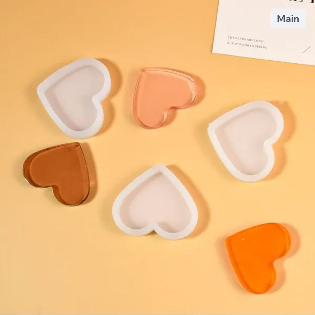 2 Inch Heart Shape Keychain & Pendant Mould