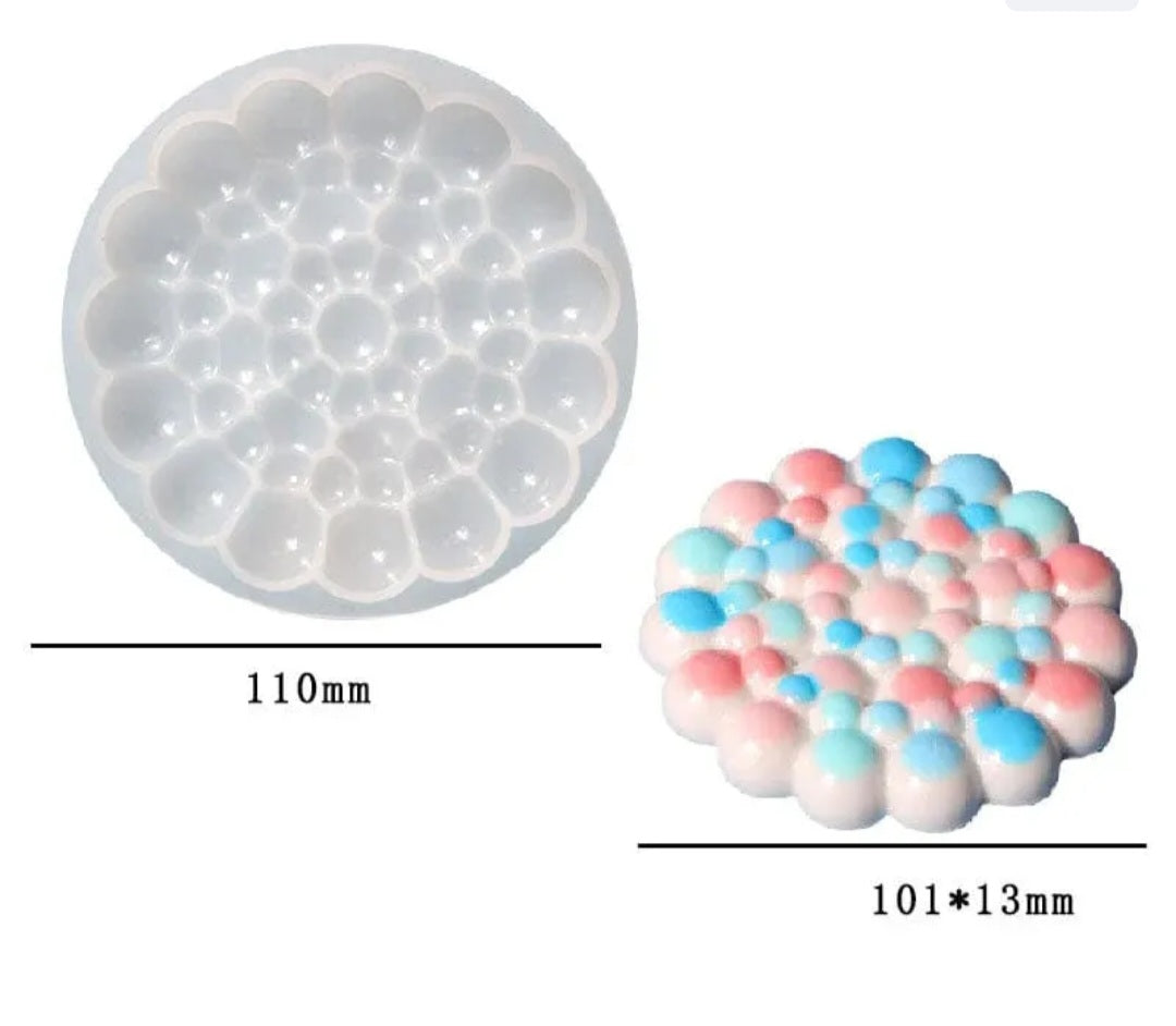Round Bubble Coaster Mould