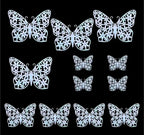 3D Metallic Butterflies Decoration D06