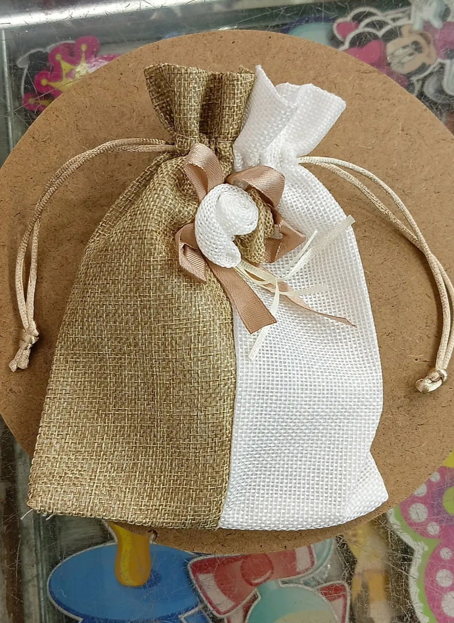 Jute Dual Color Potli