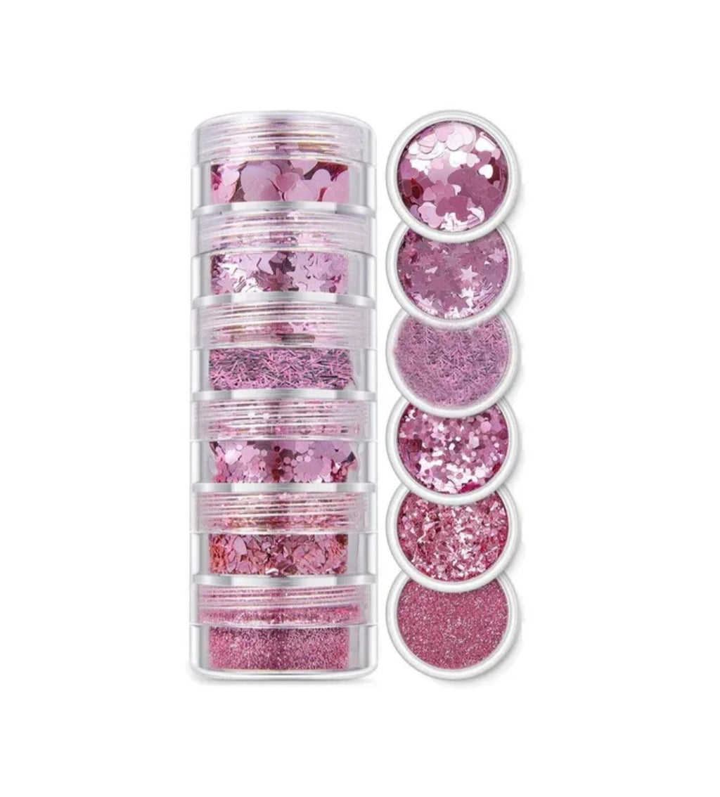 6 In 1 Glitter & Chunks Holo Collection