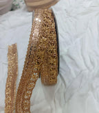 Glitter jari lace chakra design