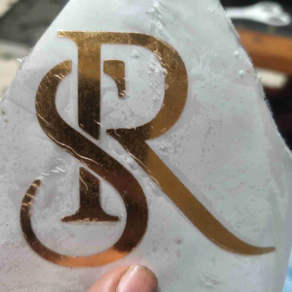 Metallic Gold Initial & Name Vinyl Decals | Resin Stickers, Gifting initials