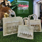 Jute Window Hamper Bag