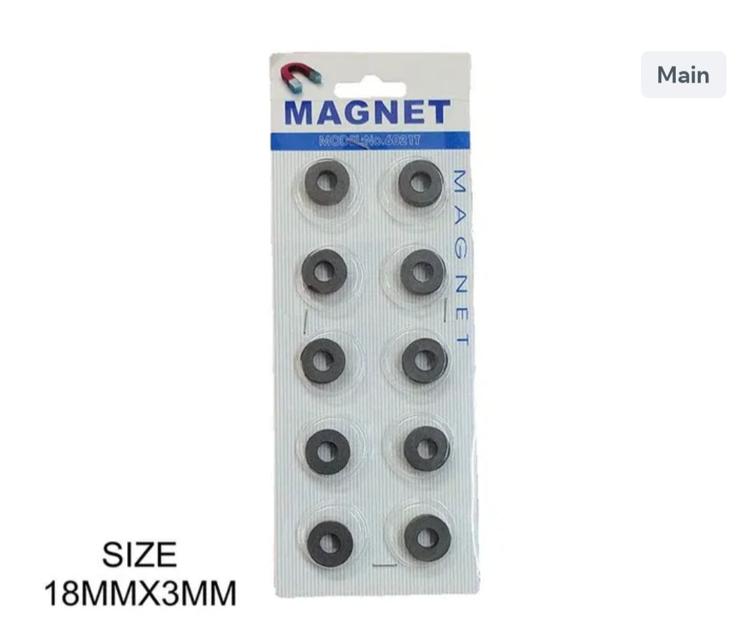 10Pcs Ring Magnet Smal