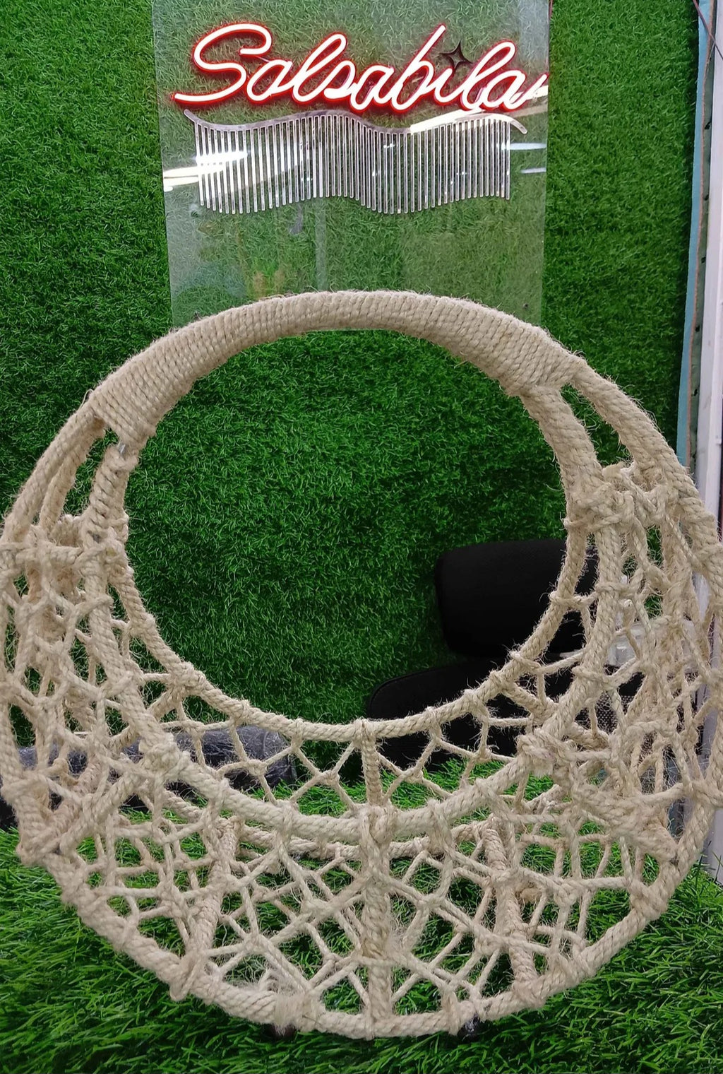metal jute basket for hamper
