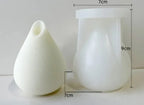 Geometric Water Drop Candle Handmade Mould