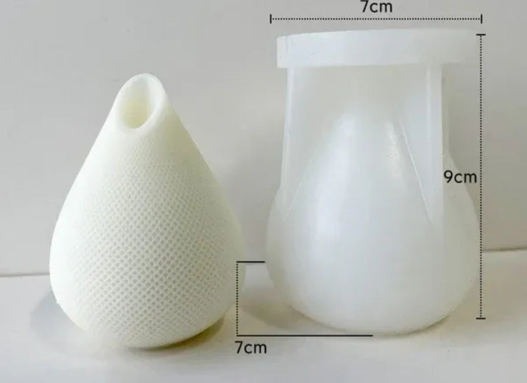 Geometric Water Drop Candle Handmade Mould