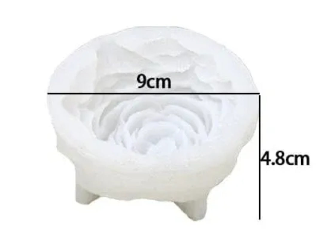 3D Peony Flower Candle Mould